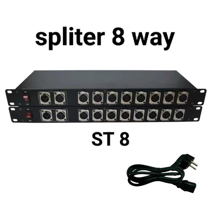 splitter lightning 8way dmx distributor