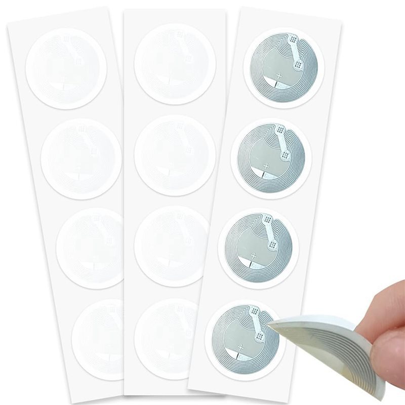 BRILLIANT 100Pcs NFC Tags,NFC Cards,NFC Stickers Ntag215 NFC Tag NFC Coin Cards For Tagmo, NFC