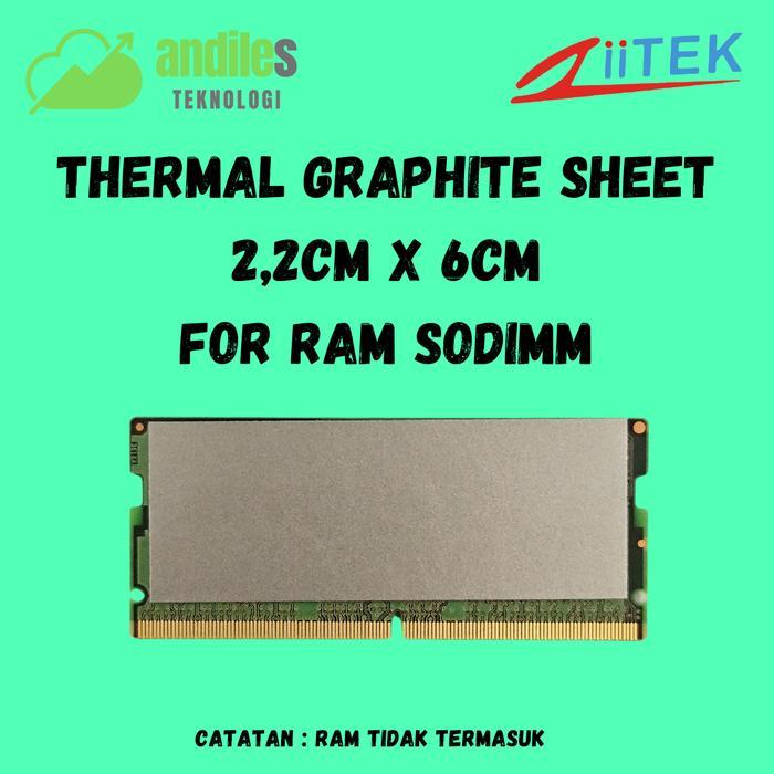 HEATSINK RAM SODIMM LAPTOP - HEATSINK THERMAL GRAPHITE RAM DDR1 DDR2 DDR3 DDR4 DDR5