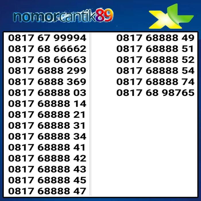 Nomor Cantik Xl 11 Digit