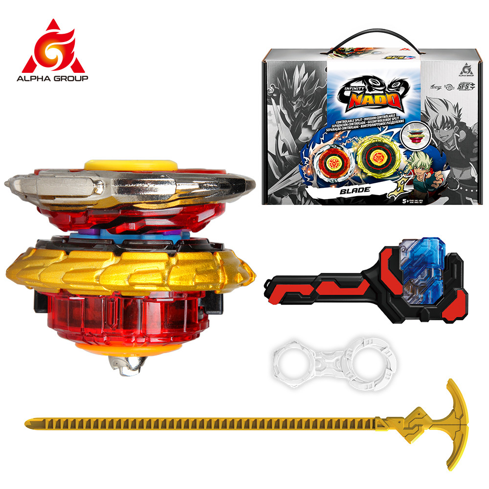 Infinity Nado 3 Original Crack -2 In1 Split Spinning Top Metal Nado Gyro Battle Gyroscope With