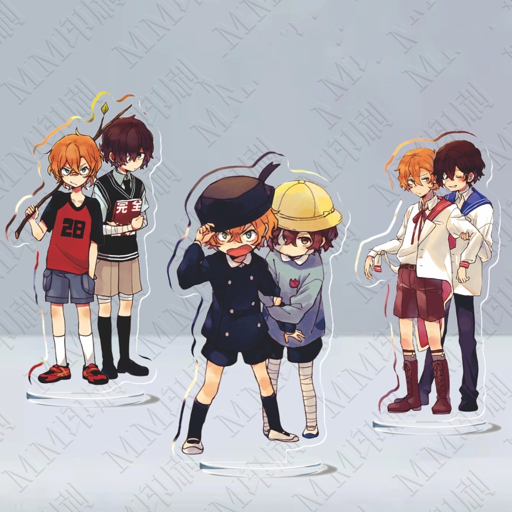 Dazai Osamu Acrylic Stand Nakahara Chuuya Figure Bungo Sd Anime Goods Collection Accesorios Desk