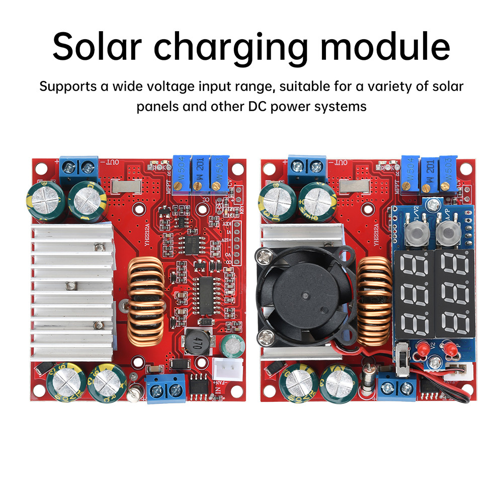 DC-DC 15A STEP-UP BOOST CONVERTER MPPT CONSTANT CURRENT SOLAR CHARGING POWER MODULE 6-50V TO 6-60V