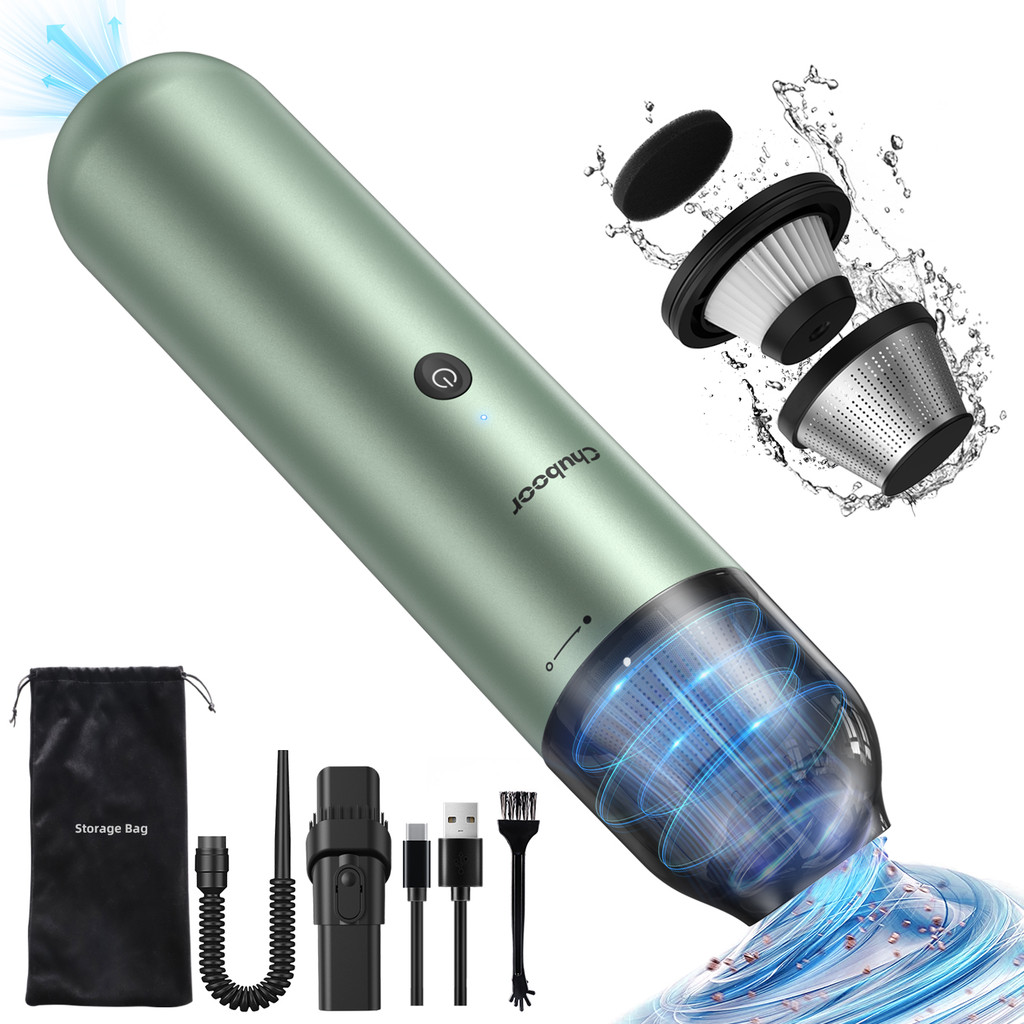 Chuboor Cordless Car Vacuum Cleaner True 7000Pa Powerful With Hepa Effectively cleans dust, debris