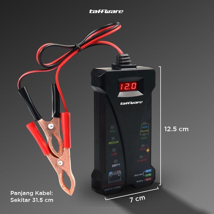 Tester Aki Mobil Motor Digital Alat Tes Cek Aki Accu Mobil Motor