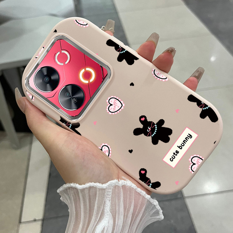 Casing Hp Untuk ITEL P65 S23 Plus Case Boneka kelinci yang lucu Kesing silikon berbahan Cesing Softc
