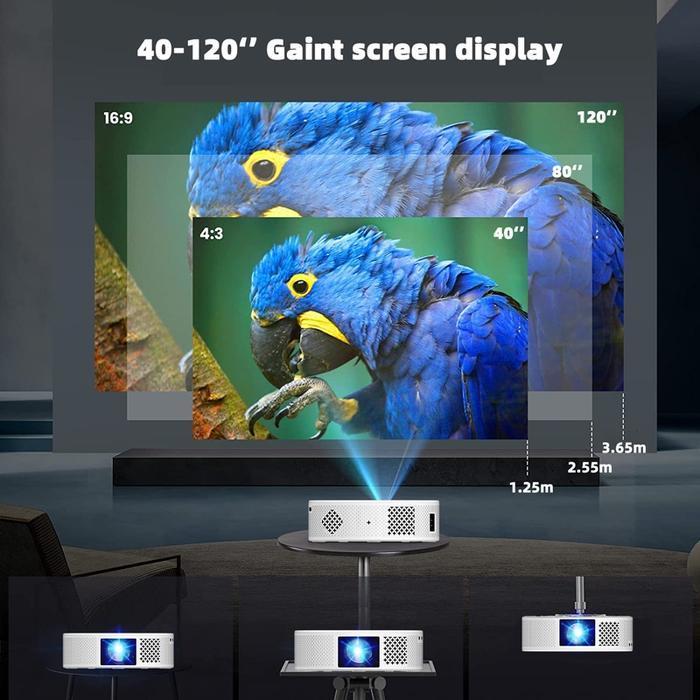 T269 Smart Projector Android Os 10000 Lumens 1080P Hd Proyektor Mini Portable Android Proyektor Tv