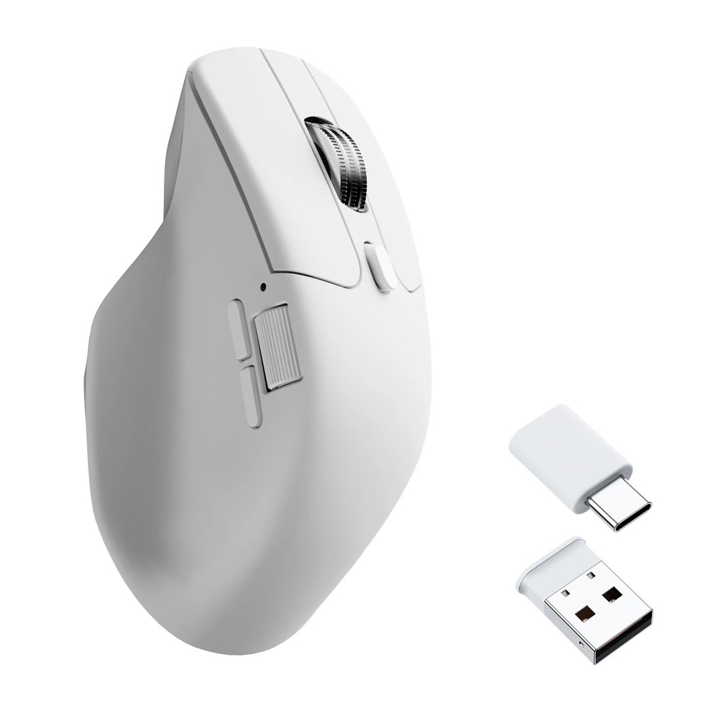 Keychron M6 Wireless Mouse All Silent Micro Switch PixArt 3950 Sensor 8K Polling Rate Dual Scrolling