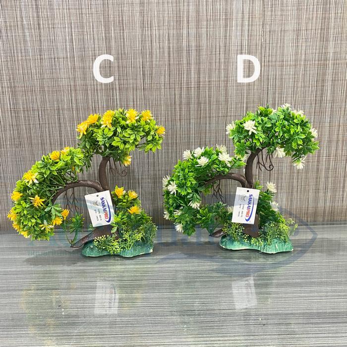 Sale Terlaris Tanaman Bunga Plastik No. 15 Hiasan Dekorasi Aquarium Aquascape Ornamen Pohon Hias