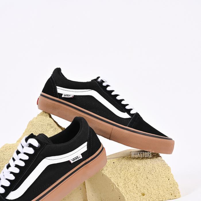 Vans Old Skool Pro Black Gum Original Tbk