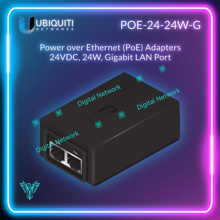 Ubnt Adaptor Poe 24V 1A Gigabit Port Ubnt Adapters Poe-24-24W-G
