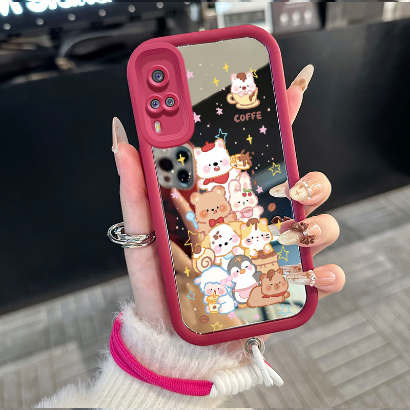 Casing Hp untuk VIVO Y51 2020 Y31 2021 Y51A 2021 Y53s Y33 Case Casing HP Softcase ponsel silikon Kas