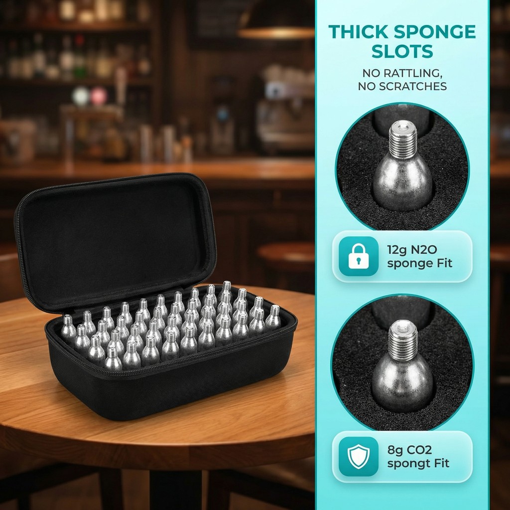 CO2 Cartridges Storage Case Compatible with Crosman, for Umarexss, for Leland 12-Gram 8-Gram