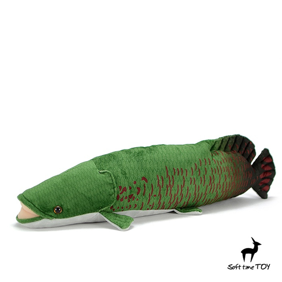 Giant Arapaima Gigas High Fidelity Anime Cute Pirarucu Plushie Fish Plush Toys Lifelike Animals