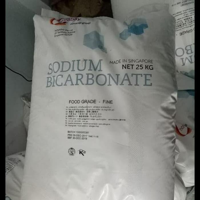 "New" BAKING SODA / SODA KUE / SODIUM BICARBONATE- HALAL - 1 KG EX. NOVABAY