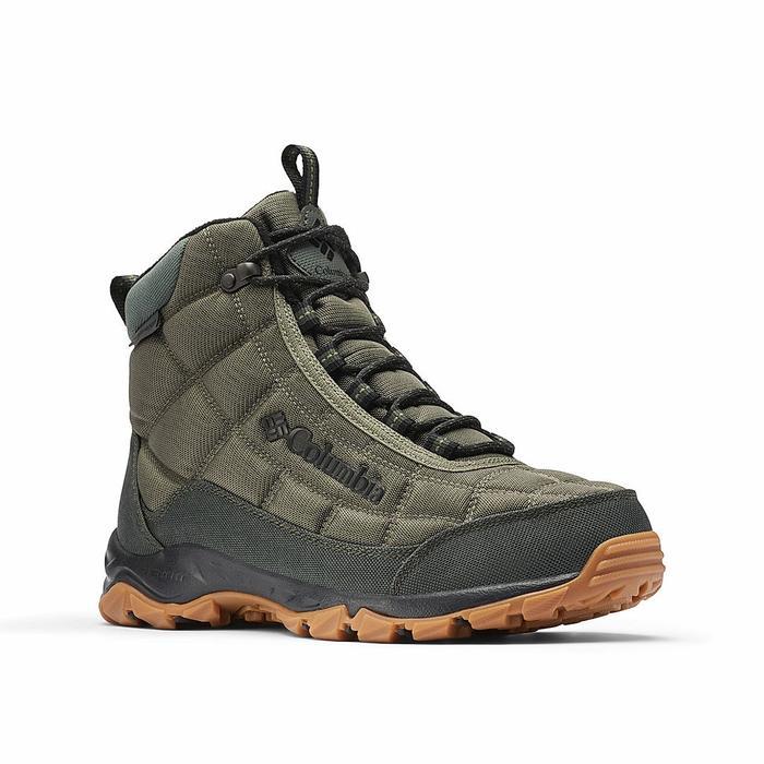 COLUMBIA Men's Firecamp Boot Walking Shoes / Waterproof / Hiking Boot / Stone Green Gratis Ongkir