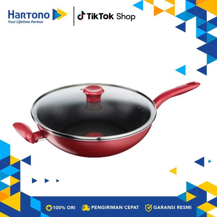 Tefal 32cm Wok Pan With Lid G1359895