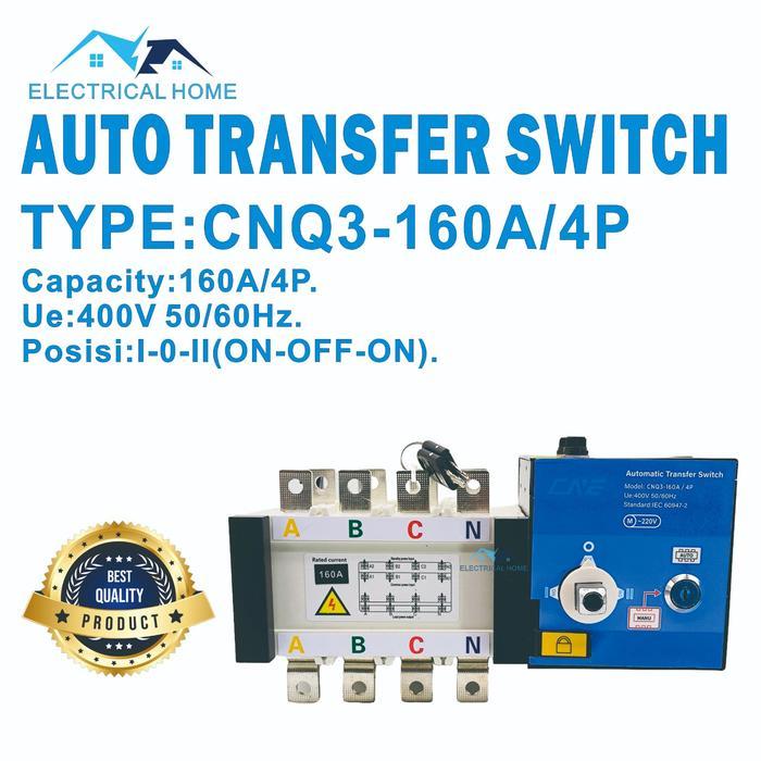 Auto Transfer Switch ATS 4P 160A/Motorized Ohm Saklar 160A