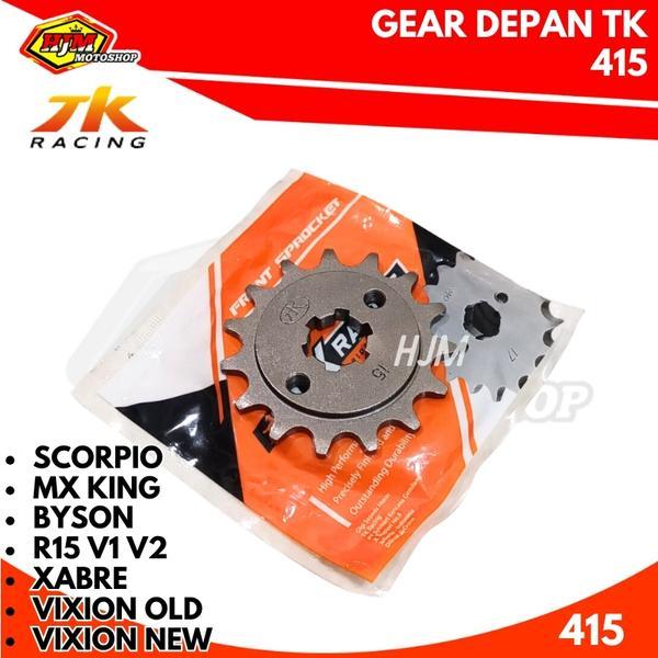 GEAR DEPAN TK 415 VIXION OLD / NEW / NVL / NVA - R15 V2 V3 - MX KING - XABRE - BYSON - WR155 UKURAN