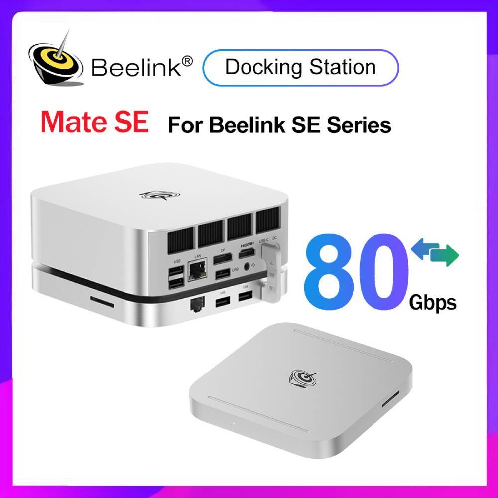 Beelink Mate SE Docking Station Thunderblot 5 High Speed M.2 SSD Expansion For Ser8 SER 9 Pro SEi14