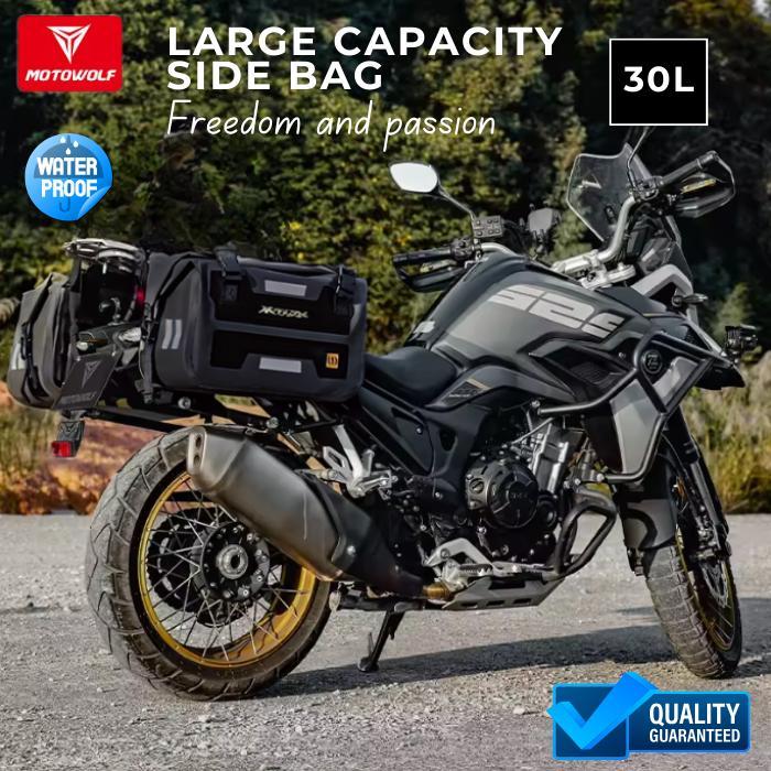 Motowolf Side Bag Motor Touring Waterproof Tas Motor Multifungsi