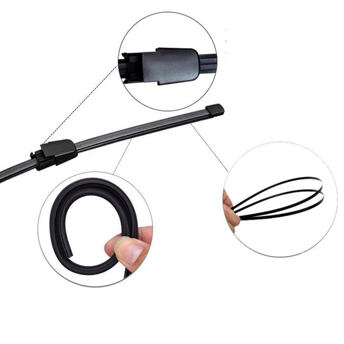 XUKEY WINDSHIELD FRONT REAR SET 24" 21" 13" WIPER BLADES FOR VW