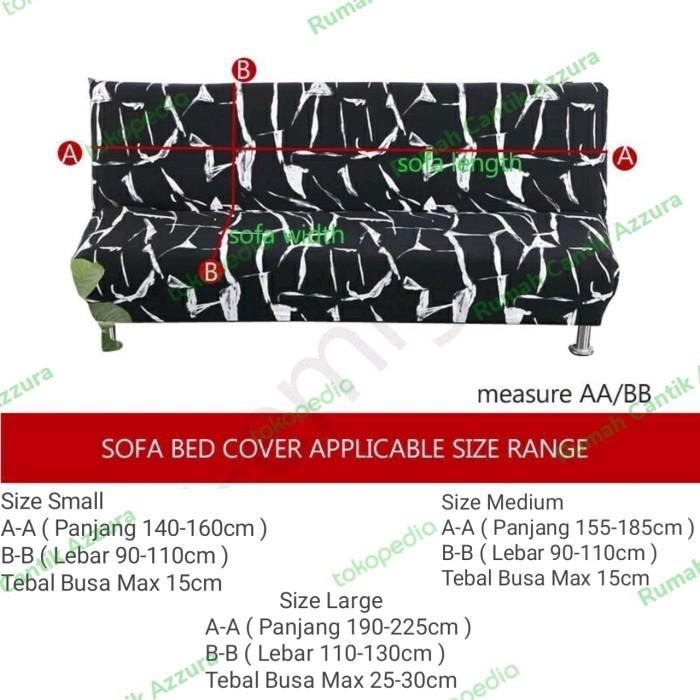 Cover Sofa Bed Polos Sarung Sofa Informa Stretch Elastis Import Pasti Promo
