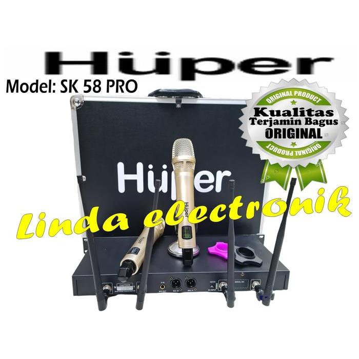 mic wireles huper sk58 pro huper sk58pro huper sk 58 pro garansi resmi