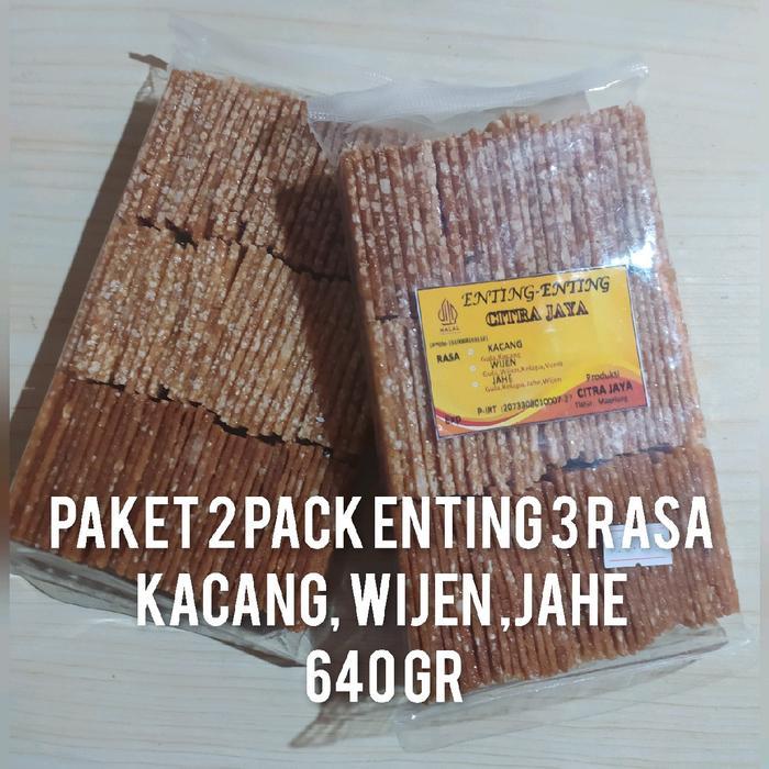 Paket 2 Pack Enting 3 Rasa 640 gr Oleh oleh Jajanan Jadul