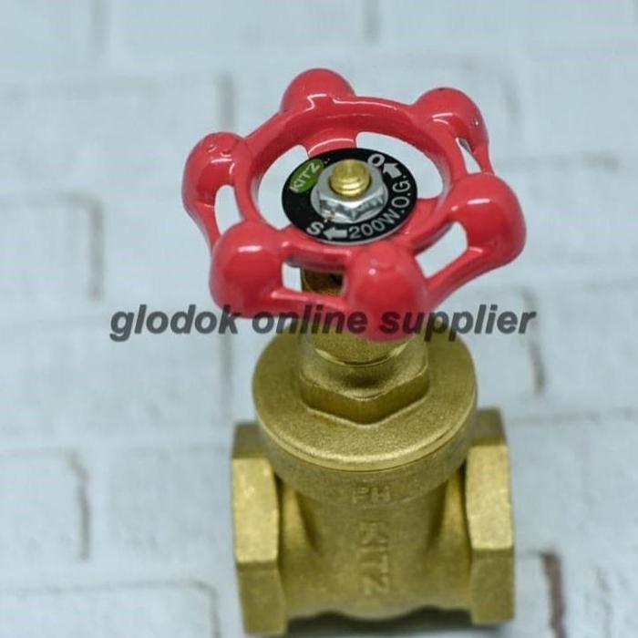 Gate Valve Kitz 2" #125 Kuningan Kran - Keran
