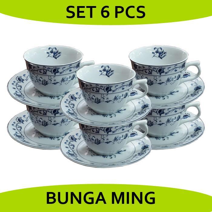 1 SET 6 PCS CANGKIR KERAMIK/CANGKIR PORCELAIN/CANGKIR TEH/CANGKIR KOPI