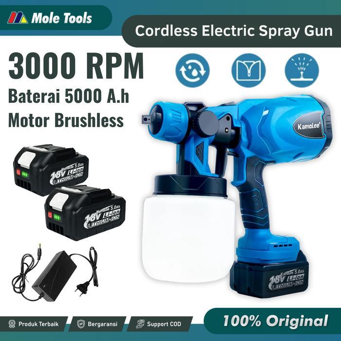 KAMOLEE MESIN SEMPROTAN CAT BATERAI - MESIN CAT SEMPROT LISTRIK SPRAYER ELEKTRIK ALAT CAT DINDING -