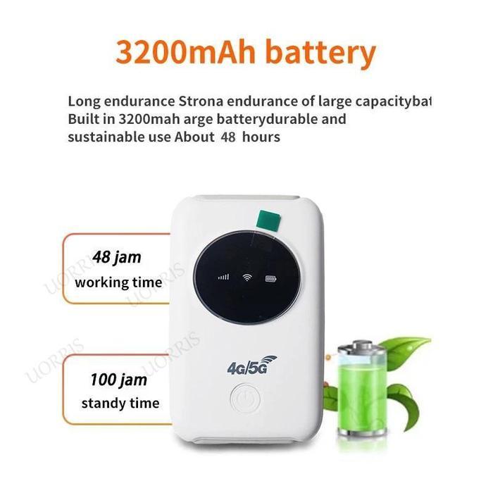 H808s 4G 5G Modem Router Unlocked Hotspot WiFi Portabel Mendukung Semua Operator SIM Kartu Jaringan