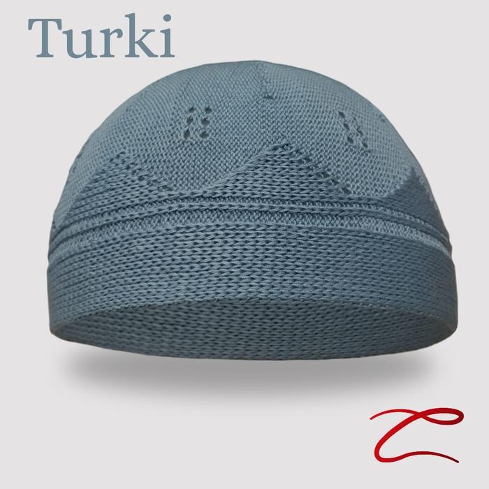 Zeta Peci Turki Dewasa Peci Rajut Yaman Peci Turki Ottoman Warna Putih Kopiah Muslim Songkok Haji