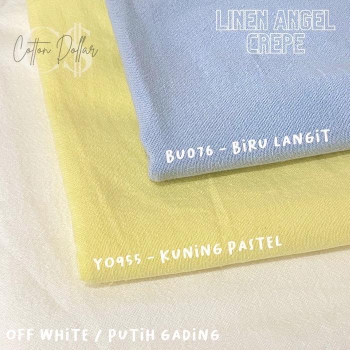 "New" KAIN LINEN ANGEL CREPE FULL COTTON PREMIUM GRADE A YARD ECERAN METER