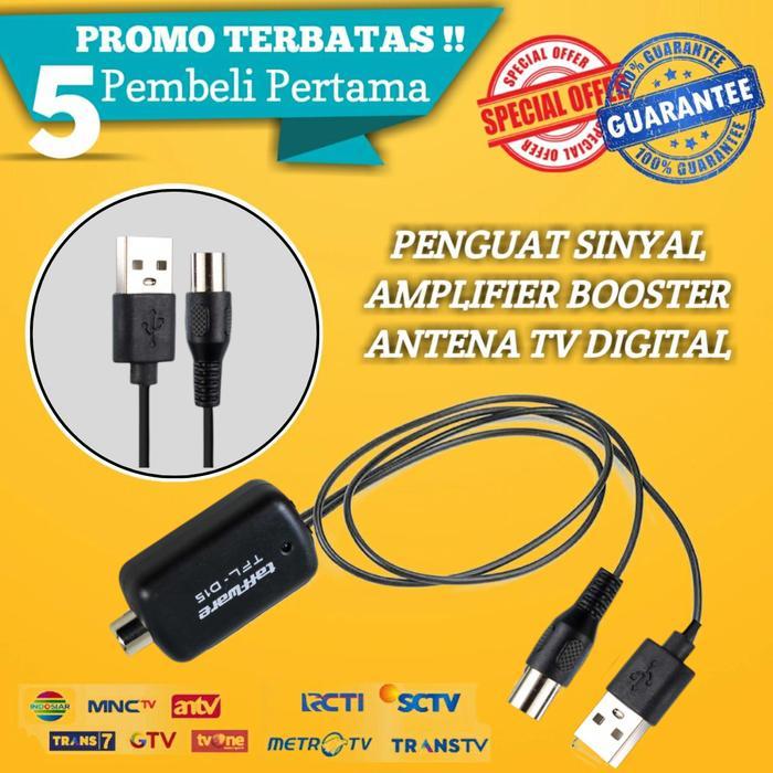 Alat Penguat Sinyal Boster Antena Tv Digital Analog Amplifier Booster Dvb-T2 Original
