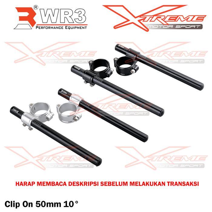 Ready Stok Stang Jepit / Clip On Wr3 50Mm 10 R6 R1 Cbr 1000Rr Gsx R600 R750 R1000 Zx636 Best Seller