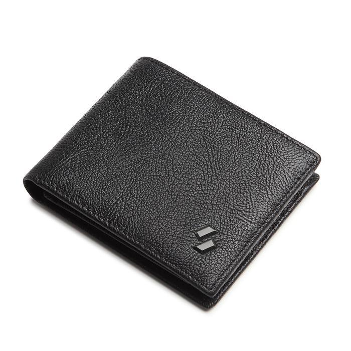 Aerostreet - Raiders Dompet Pria Lipat Dompet Kulit Asli - Free Box Kartu Uang Hitam