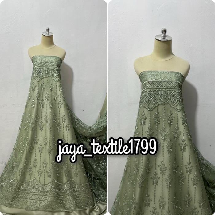 Terbaru kain tile etnik / tile Sapto etnik / tile tulle brokat Sapto etnik