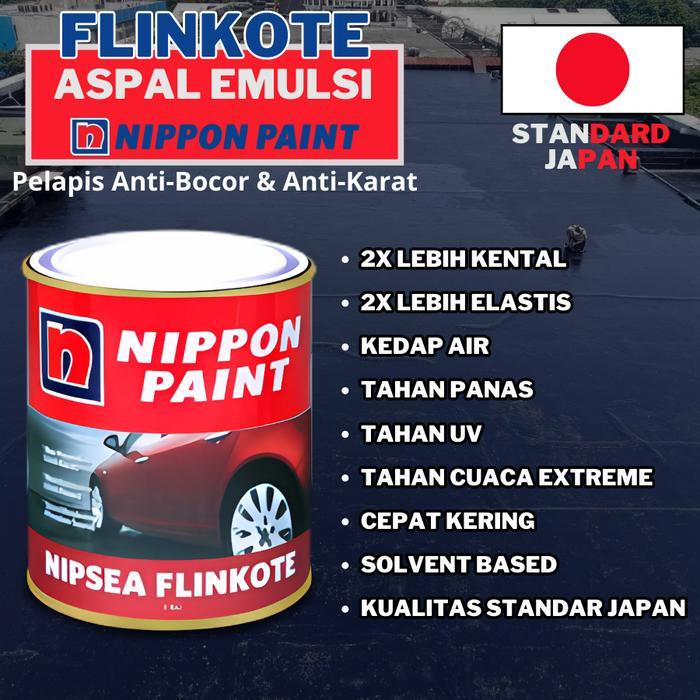 Nippon Flinkote Nipsea Flinkote Nippon 1Kg Cat Anti Karat Aspal Cair Nippon 1Kg Co
