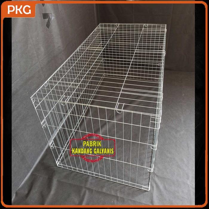 Premium Kandang Ayam Umbaran Galvanis 150X80X80 Lipat Murah Anti Karat Kurungan Umbaran Besi