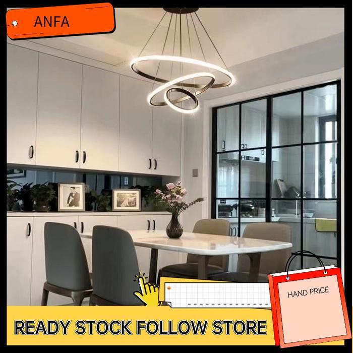 Lampu Gantung Lampu Gantung Minimalis Tiga Cincin Minimalis Lampu Gantung LED