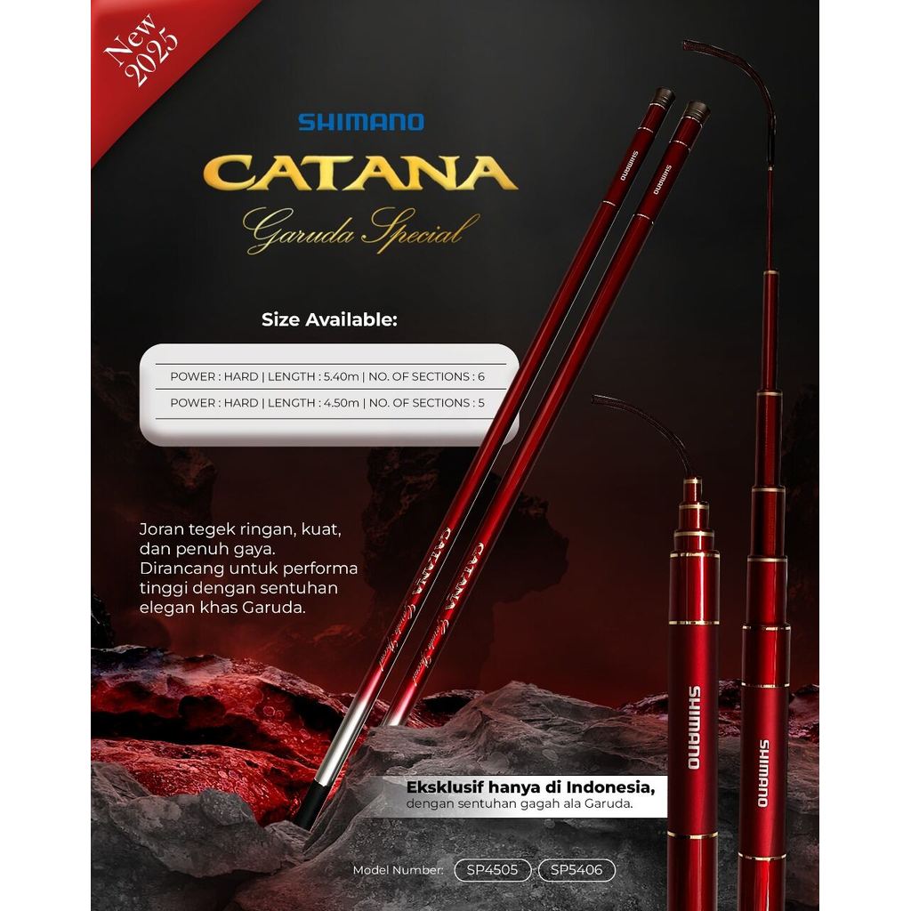 Tegek Shimano Catana Garuda New Special 2025 Action Hard
