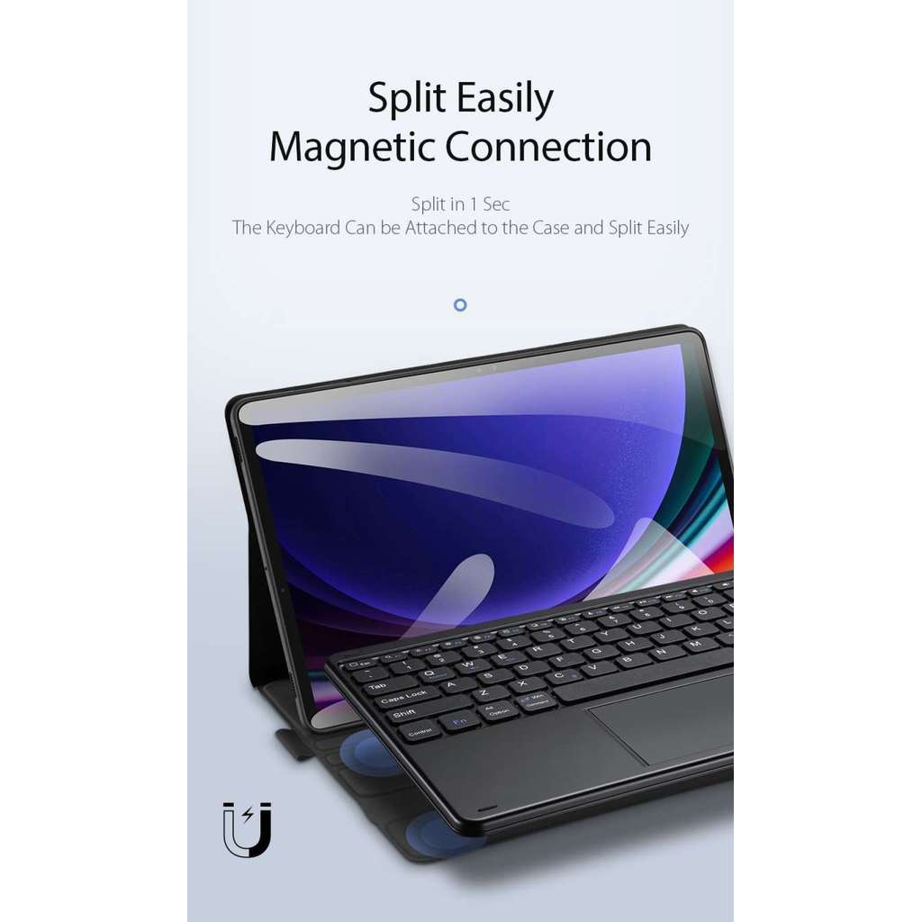 Case Keyboard Bluetooth Samsung Tab S9 Tab S9 Plus Tab S9 Ultra Tab S9 FE Tab S9 FE Plus Casing Tab