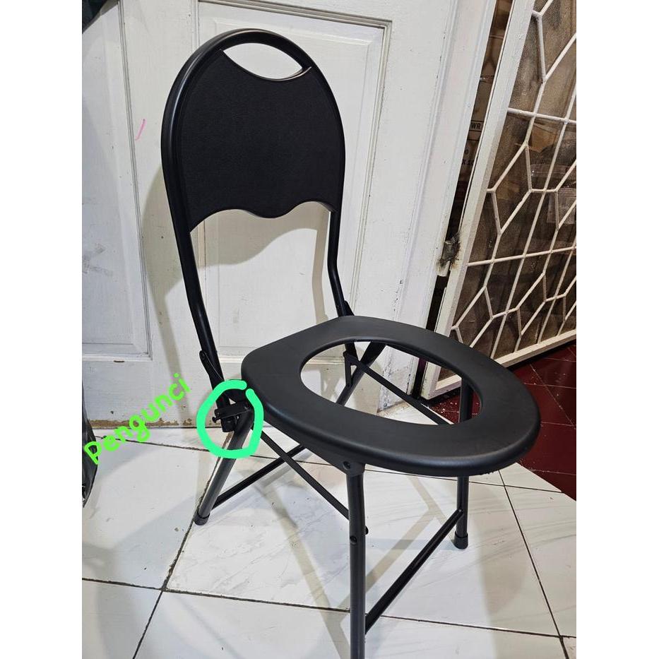 Kursi Toilet Duduk Wc Bab Pispot Orang Tua Lansia Duduk Portable Sakit Disabilitas Kuat Bahan Pipa