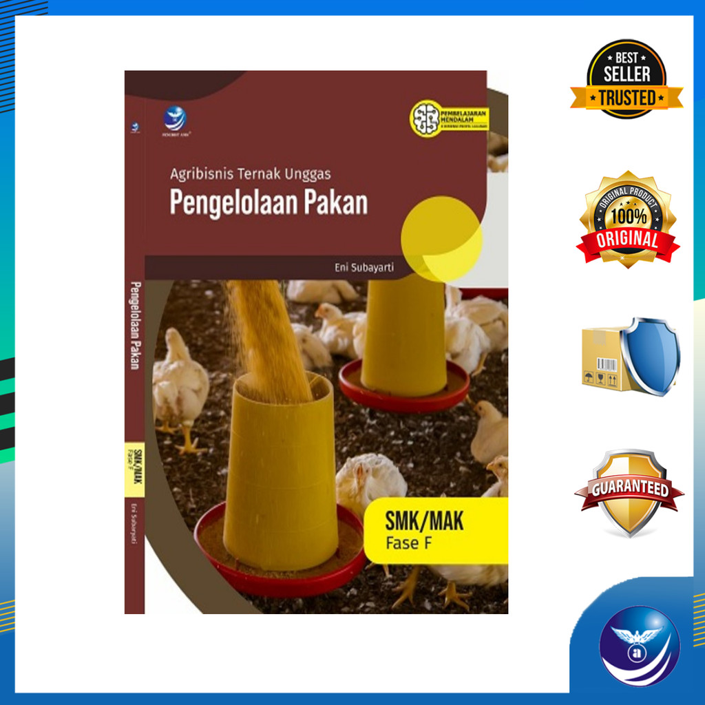 Penerbit Andi - Buku Agribisnis Ternak Unggas Elemen Pengelolaan Pakan Fase F Kurikulum Merdeka Sesu