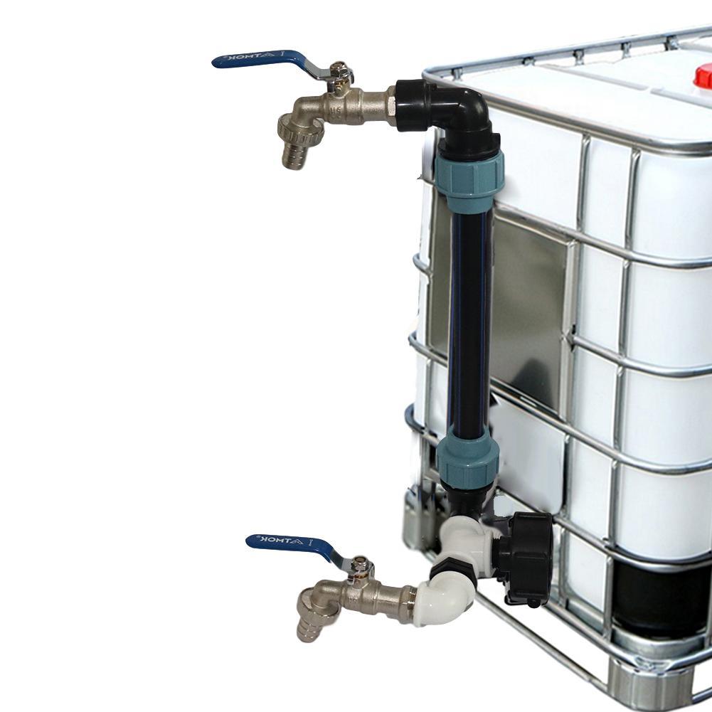 IBC Gooseneck 3/4 Inch IBC Tank Adaptor with Outlet Valve 3/4 Inch