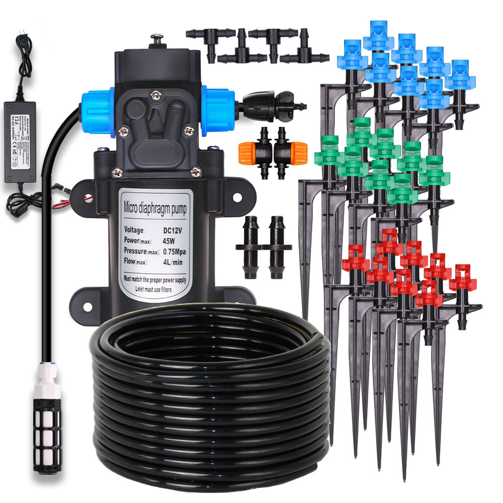 Garden 90/180/360° Refraction Nozzle Atomization Watering Kit 60W