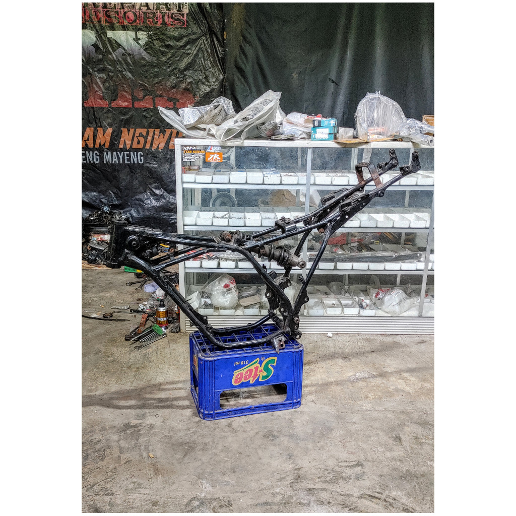 FRAME RD 125 LC ORIGINAL COPOTAN RANGKA RD135LC RD125 TINGGAL PASANG