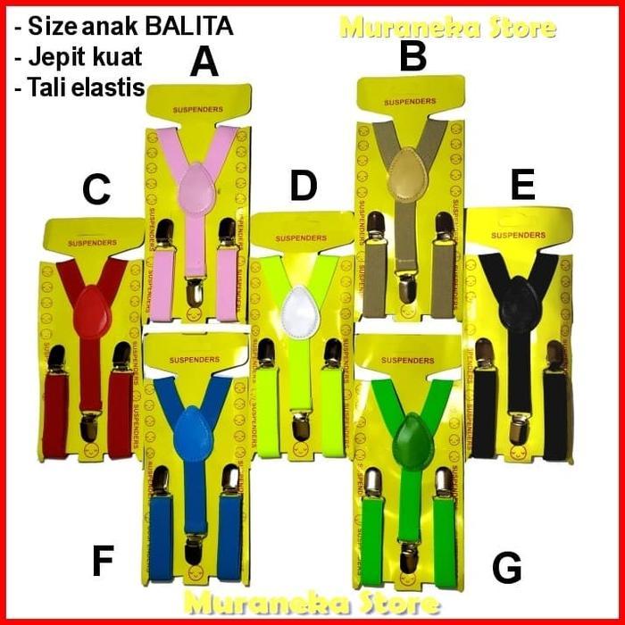 Suspender Bretel ANAK Balita PG TK Baju Setelan Tali Kodok Jojon Kupu